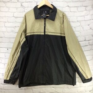I 5 Premium Apparel Windbreaker Jacket Mens sz XXL Cream Black